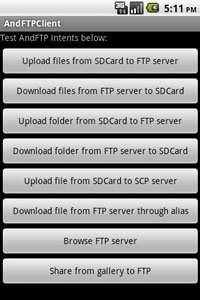 AndFTP client