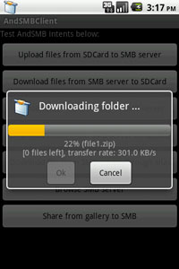 AndSMB Download Folder Intent
