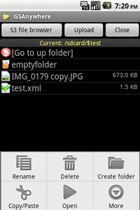 Local file manager